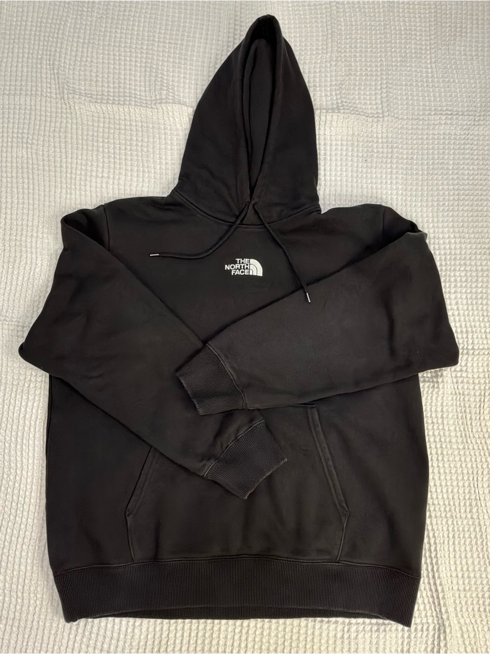 The North Face Black Crewneck Hoodie with Small Chest Logo